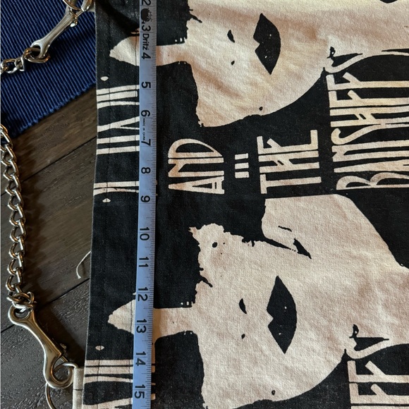 UNISEX Siouxsie and the banshees shoulder bag with chain strap - Picture 4 of 7